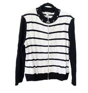 St John Sport Full Zip Intarsia Santana Knit Jacket