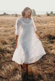 White / Floral Dress
