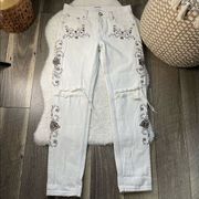 One Teaspoon x Free People Lola Embroidered Awesome Baggies