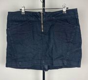 Juicy Couture Dark Blue Denim Mini Jean Skirt