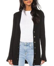 L'agence Lucas Long Cardigan in Black Sz. XS