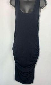 Venus Women's Tank Pullover Ruched Bodycon Dress Blue Medium