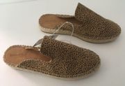 Cheetah Mules/Flats, Size 6