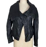 Allsaints assymetrical leather jacket
