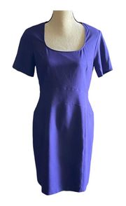 Stunning purple dress, short sleeves, fully lined