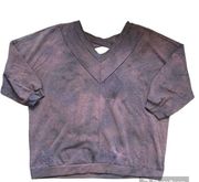 NWOT The Sweatshirt Project Top Women’s 3X Purple Tie Dye Effect Cross Back