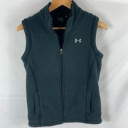 Under Armour Semi Fitted Fleece Vest Black Size Small