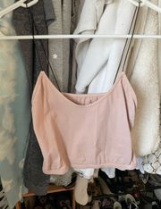 Free People Pink Cropped Tube Top