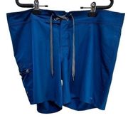 Patagonia  woman’s nylon athletic swim beach blue shorts