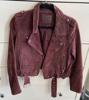 Suede Moto Jacket