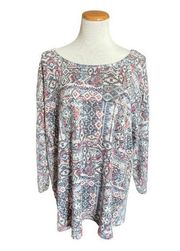 NWT Womens Absolutely Famous Aztec Tribal Print Sweater - Sz 3X