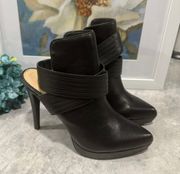 pointed toe platform booties Size 8M