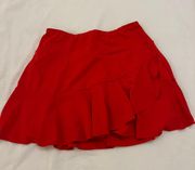 Red Tennis Skirt