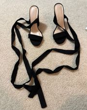 Tie Up Heels - Never Worn 