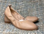 Eileen Fisher Notion Nappa Leather Ballet Flat in Barley