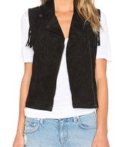 Sanctuary Fringe Genuine Suede Vest Size XS From Revolve