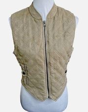 Mountain Horse Quilted Lightweight Vest Tan Size Medium