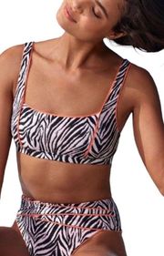 Becca ᯾ Animal Kingdom Zebra Print High Waist 2Pc Bikini Swimuit ᯾ Black White 8