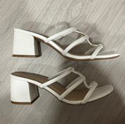 White Heeled Sandals