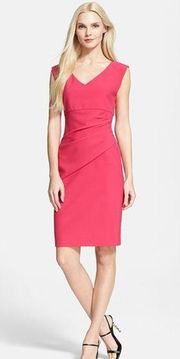 Diane von Furstenberg Bevin Sleeveless V-Neck Sheath Dress, Pink