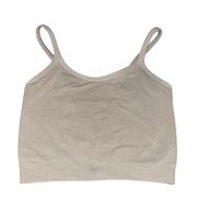 Set Active  tan cropped tank top