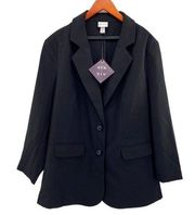 Ava & Viv Women’s Black Blazer Jacket New