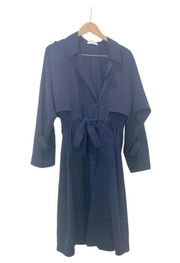 A.L.C. Coat jacket trench long Navy Button down BAILEY open front NWOT $795