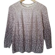 J. Jill PureJill Ombre Lavender Lilac Sweater Crew Neck Pullover, size SP / PS