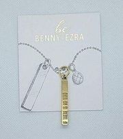 NWT Be Benny & Ezra Gold Pendant