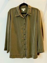 Eddie Bauer 100% Tencel Button Down