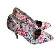 ELLE Floral Patent Leather Princess Pumps