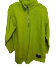 Vintage forenza authentic classic Lime Green fleece pullover size large