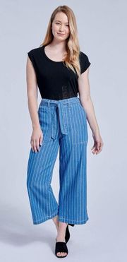 | Mystical Striped Cropped Wide Leg Pants