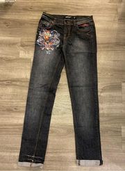 Ed Hardy Rhinestone Jeans Love Kills Slowly