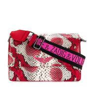 Zadig And Voltaire Red Snakeskin Purse