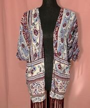 Women's Cardigan Size Large Paisley