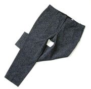 NWT THEORY Tailor Trouser C in Navy Speckle Knit Wool Crop Pants 12 $345