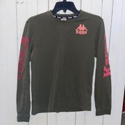 Kappa Long Sleeve T-Shirt Green Size S