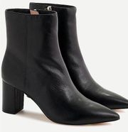 J. Crew Pointed-toe Sadie Boots in Leather Black