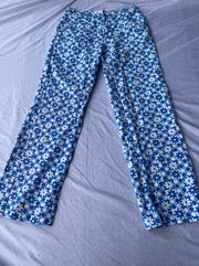 Love & Harmony blue floral jeans 