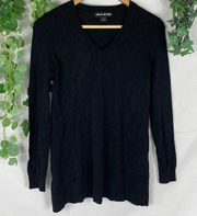 DKNY Jeans Long Sleeve V Neck Sweater