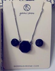 Gemma Simone Earring and Necklace Set