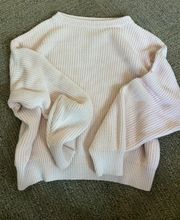 baby pink  knit sweater crewneck.