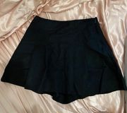 Black Pleated Tennis Skirt