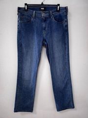 Paige federal straight leg jeans size 31 excellent pre owned condition