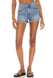 PISTOLA Winston Relaxed High Rise Cuffed Denim Shorts in Mystique 28 New Jean