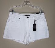Kut From The Kloth White Denim Shorts Size 12 High Rise Sold At Evereve