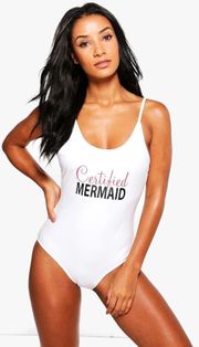 Thira Certified Mermaid Slogan Scoop Swimsuit