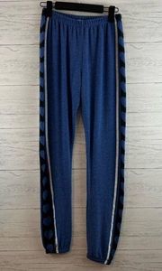 Wildfox Blue Hearts Desire Jogger Sweat Pants Size S