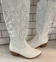 Tall White Cowgirl Boots